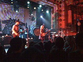 The Joy Formidable in Chicago, 2011 from left: Rhydian Dafydd, Ritzy Bryan, Matt Thomas