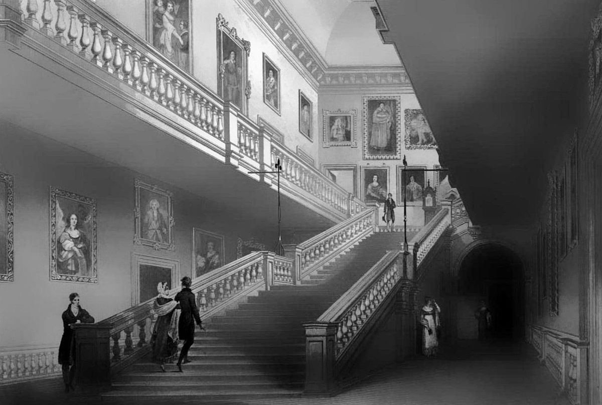 File The Stair Case At Althorp House 1822 Jpg Wikimedia Commons