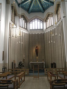 Lady chapel of Guildford Cathedral, UK The beautiful Lady Chapel within the cathedral dedicated to the Holy Spirit at Guildford - geograph.org.uk - 1152425.jpg