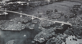 Udsigt fra Thousand Islands Bridge