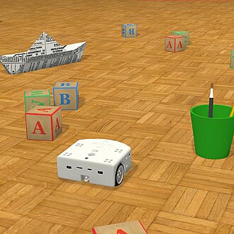 A Thymio II simulation model in Webots Thymio Simulation.jpg