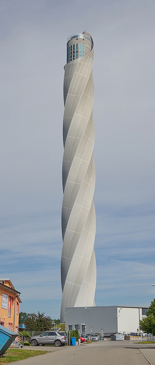 Test tower. Башня Rottweil Test Tower. THYSSENKRUPP башня. Ротвайльская испытательная башня. Испытательная башня Otis.