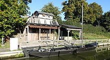 Torfkahn(Nachbau) im Hafen von Osterholz-Scharmbeck