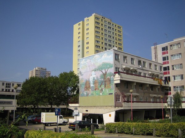 Broadwater Farm, the scene of rioting in 1985