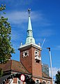 Tower on the early twentieth-century St. Olav's Church in Rotherhithe. [408]