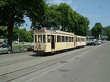 ASVi museum line. Standard type tram 10308 with Brabant type trailer 19220 in the city of Thuin. Tramasvi.jpg