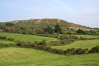 <span class="mw-page-title-main">Trencrom Hill</span> Hillfort in Cornwall, England