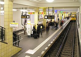 Friedrichstraße, one of the stations on the U6