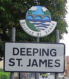 Deeping St James Large village in the South Kesteven district of Lincolnshire, England