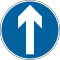 UK traffic sign 606 (ahead).svg