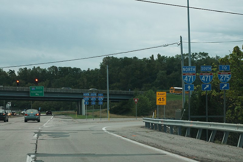 File:US27 South at I-471 to I-275 Signs (31368103458).jpg