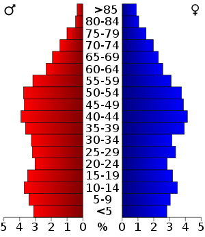 Age pyramid Marion County[12]