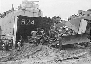 USS LST-924 and USS LST-1025 Tarakan Island 1 May 1945.jpg