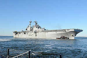 US Navy 120130-N-XB816-115 Amphibious assault ship USS Kearsarge (LHD 3) gets underway for Exercise Bold Alligator 2012 (BA2012).jpg