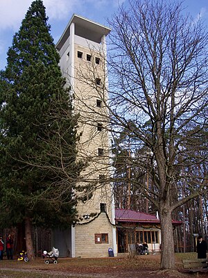 Lookout tower Uhlberg tower on the Uhlberg