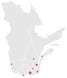 Universities in Québec.svg