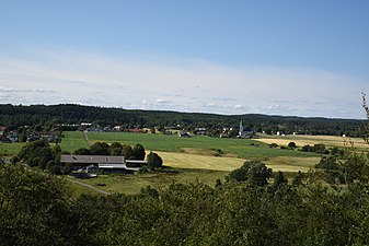 Utsikt över Hyssna från Torberg.