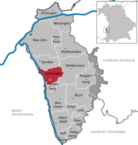 Poziția localității Vöhringen