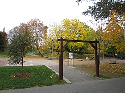 Väinö Linnan puisto syksyllä 2017