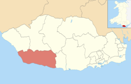 Vale of Glamorgan UK палатасының орналасқан жері - Llantwit Major.png