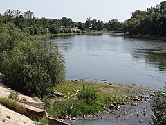 View along the Dniester river in Tiraspol