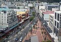 View of Courtenay Place looking back towards Mount Victoria