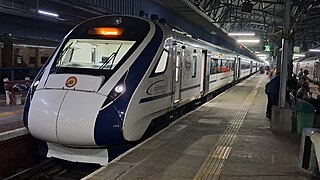 <span class="mw-page-title-main">MGR Chennai Central–Vijayawada Vande Bharat Express</span> Mini Vande Bharat Express train route in India