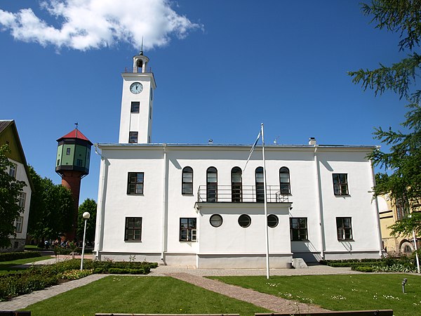 A town hall of Viljandi