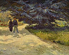 Couple in the Park at Arles - The garden of the poet III