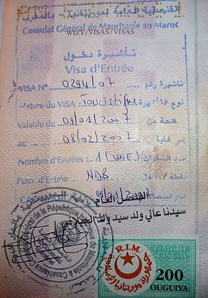 Mauritania.jpg үшін виза