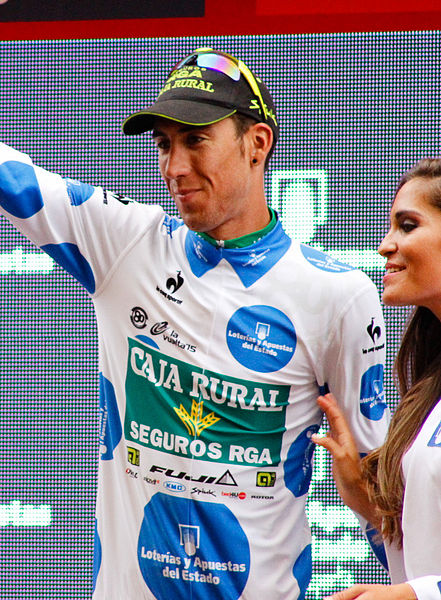 Omar Fraile, winner of the mountains classification at the 2015 Vuelta a España