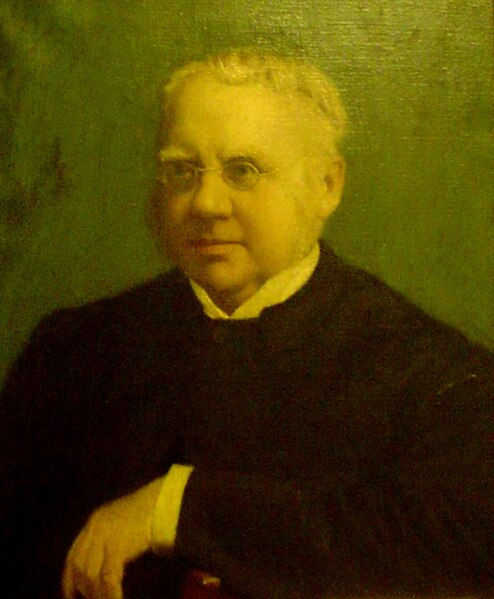 William Fiddian Moulton, the school's first headmaster, in the Memorial Chapel