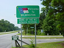"Welcome to Wilmington" sign Welcome To Wilmington.JPG