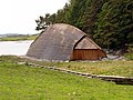 Rekonstruiertes Bootshaus aus der Wikingerzeit im Freilandmuseum Karmøy