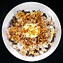 Thumbnail for File:Wild rice, hard-boiled egg, and chopped chicken breast, with curry powder, soy sauce, and black pepper - Massachusetts.jpg