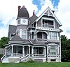 James A. Beck House Wooden Queen Anne house in Fairfield, Iowa.jpg