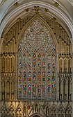 The great west window of York Minster (1338–39), featuring a motif known as the Heart of Yorkshire