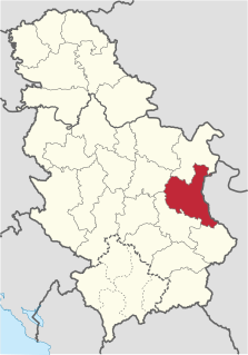 Zaječar District District of Serbia in Southern and Eastern Serbia
