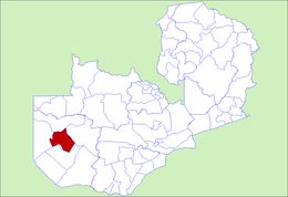 District de Mongu - Carte