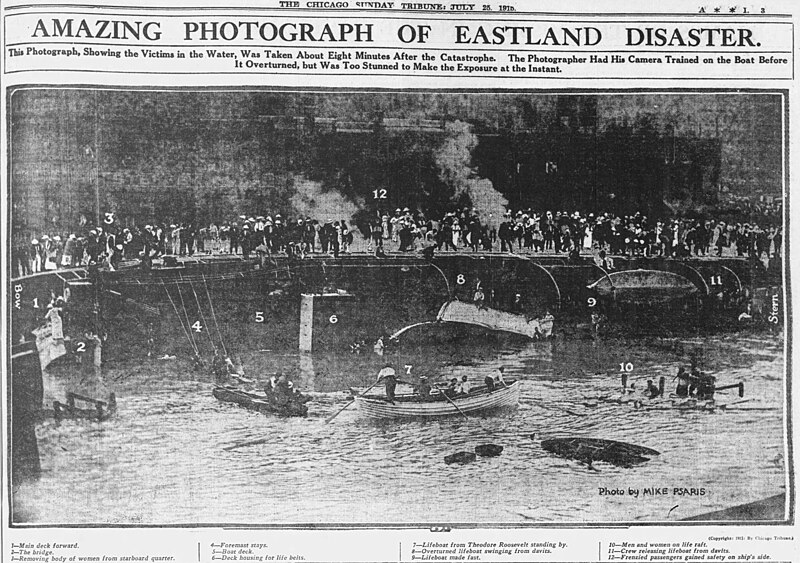 File:"Amazing Photograph of Eastland Disaster" (Chicago Tribune Jul 25 1915 page 3).jpg