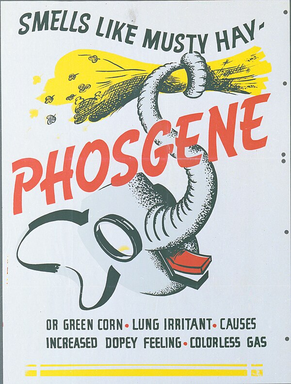 US Army phosgene identification poster from World War II