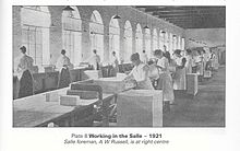 Working in the 'Salle', 1921. (Mill 364). 'Salle', 1921.jpg