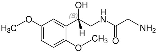 (S)-Midodrin Structural Formula V1.svg