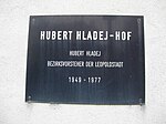 Hubert Hladej - memorial plaque