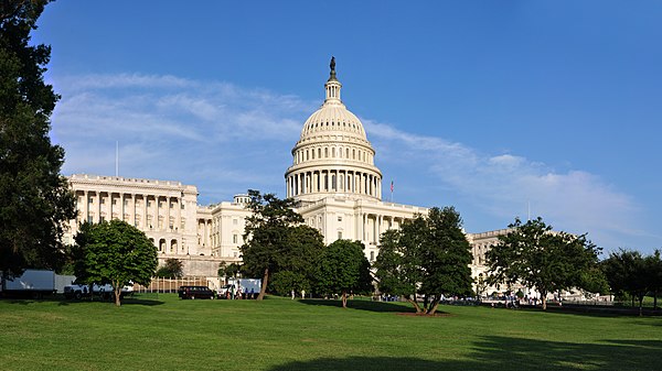 The United States Capitol, seat of the United States Congress