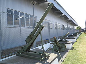 12 cm Luftminenwerfer M. 16 a keceli haditechnikai parkban