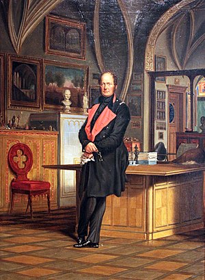 Friedrich Wilhelm IV. in seinem Arbeitszimmer[1] (Franz Krüger)