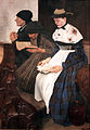 Drei Frauen in der Kirche, Leibl, 1880