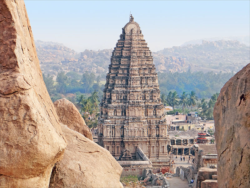 File:1 Virupaksha temple Gopuram Hampi Vijayanagar India.jpg