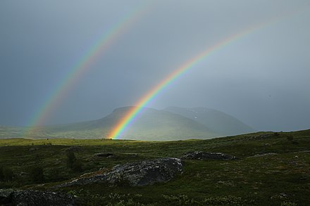 Double rainbow at Padjelantaleden.
